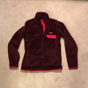 Patagonia Snap T Size Small Purple/Maroon
